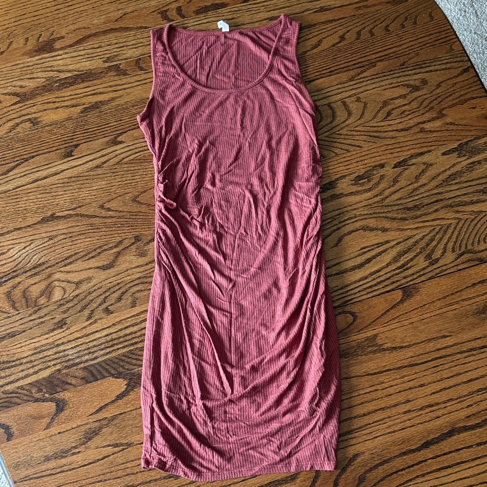 Ribbed Sleeveless PinkBlush Dress